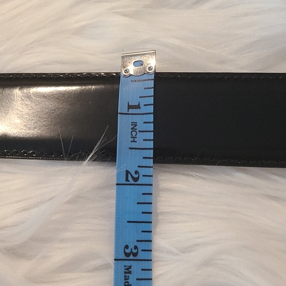 🚫SOLD⛔️MOSCHINO LOGO PLAGUE LEATHER BELT - Picture 7 of 9